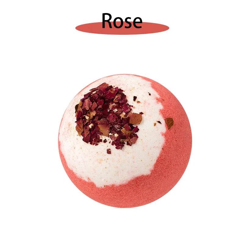 17 styles Shower Bath Salt Ball Dried Flower Ease Tension Natural Essential Oil Bubble Bouncy Explosion Bath Ball Clean Bathtub - Sleep Galleria