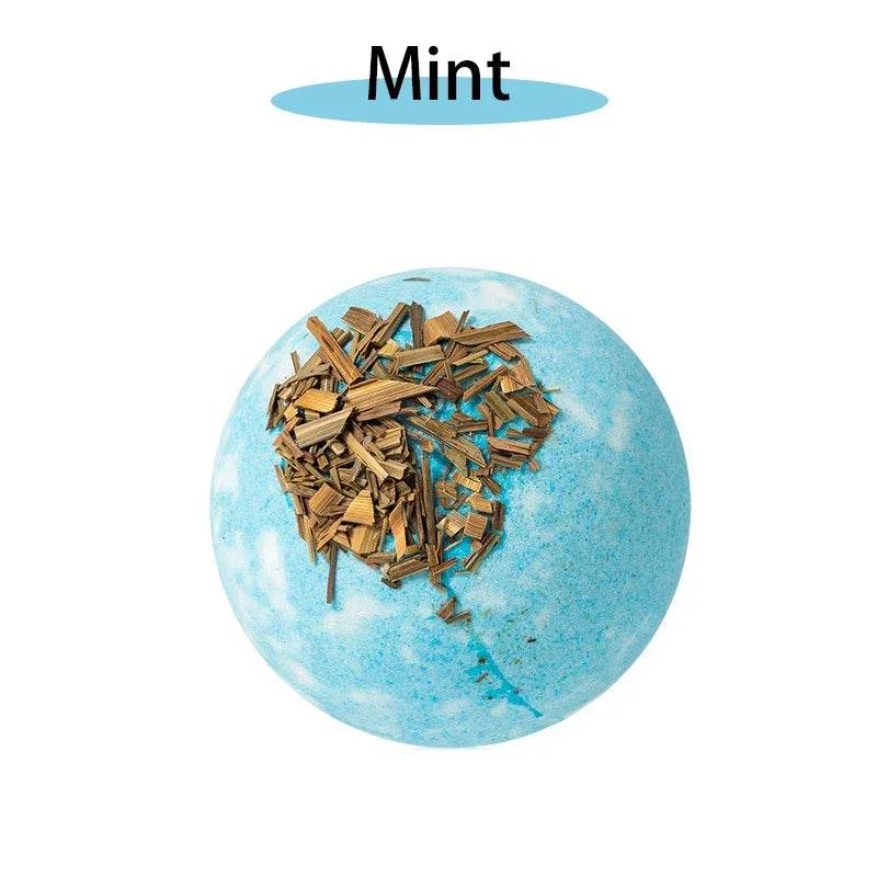 17 styles Shower Bath Salt Ball Dried Flower Ease Tension Natural Essential Oil Bubble Bouncy Explosion Bath Ball Clean Bathtub - Sleep Galleria