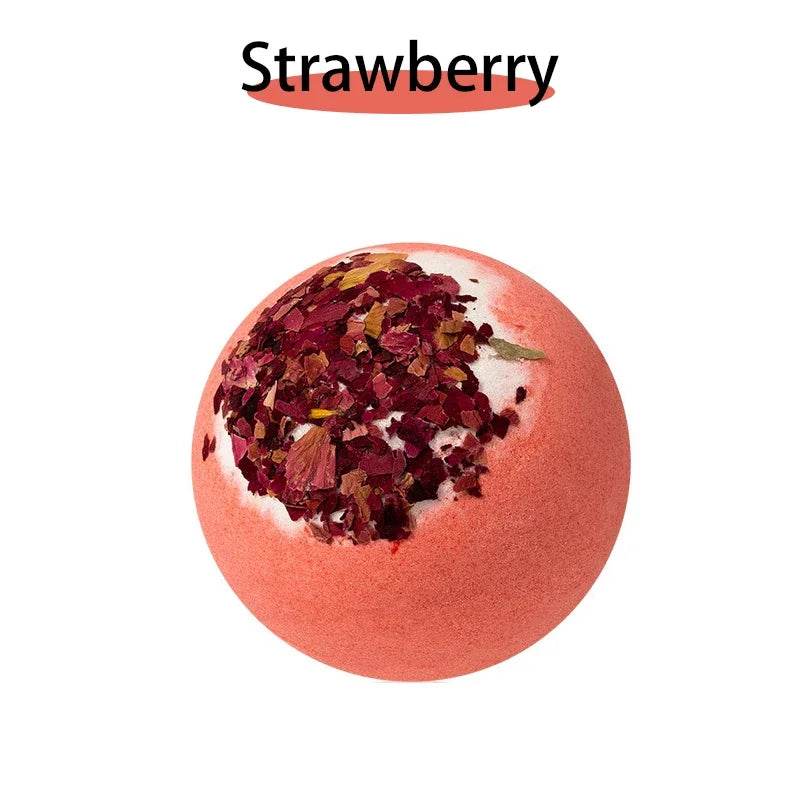 17 styles Shower Bath Salt Ball Dried Flower Ease Tension Natural Essential Oil Bubble Bouncy Explosion Bath Ball Clean Bathtub - Sleep Galleria