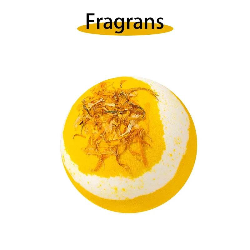 17 styles Shower Bath Salt Ball Dried Flower Ease Tension Natural Essential Oil Bubble Bouncy Explosion Bath Ball Clean Bathtub - Sleep Galleria