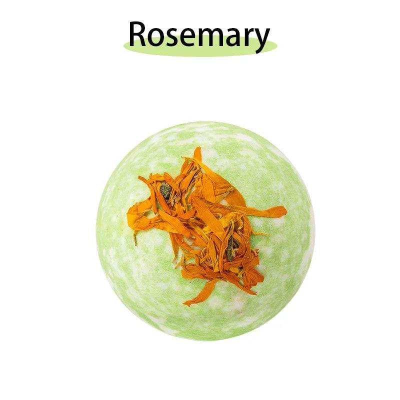 17 styles Shower Bath Salt Ball Dried Flower Ease Tension Natural Essential Oil Bubble Bouncy Explosion Bath Ball Clean Bathtub - Sleep Galleria