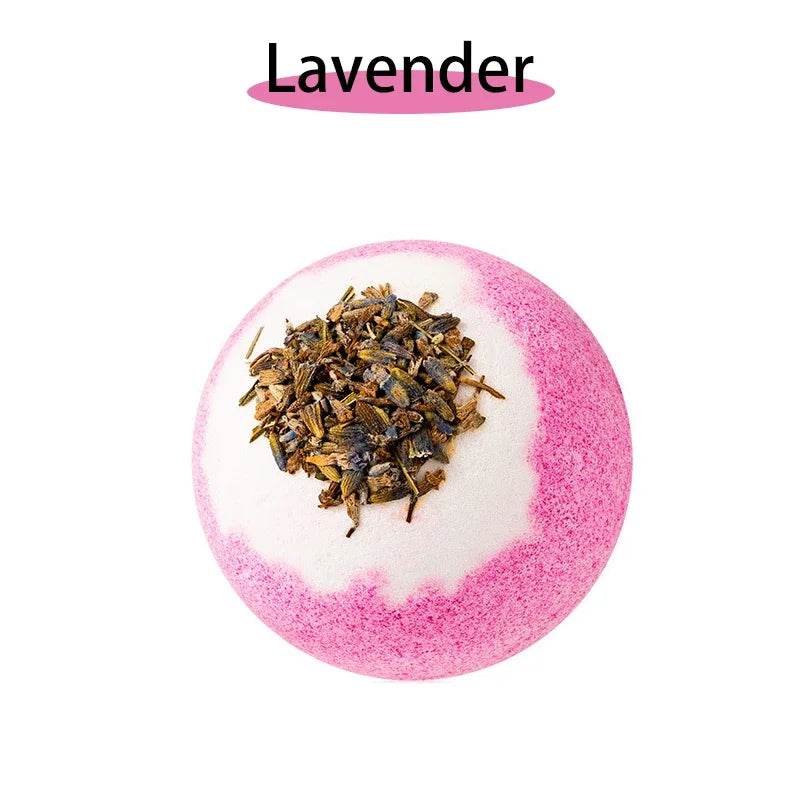 17 styles Shower Bath Salt Ball Dried Flower Ease Tension Natural Essential Oil Bubble Bouncy Explosion Bath Ball Clean Bathtub - Sleep Galleria