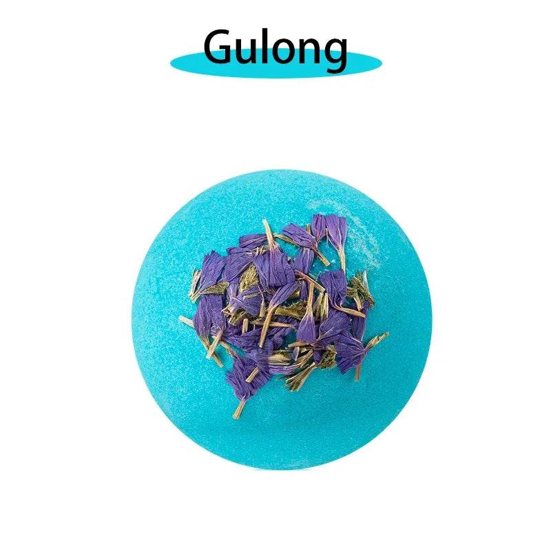 17 styles Shower Bath Salt Ball Dried Flower Ease Tension Natural Essential Oil Bubble Bouncy Explosion Bath Ball Clean Bathtub - Sleep Galleria