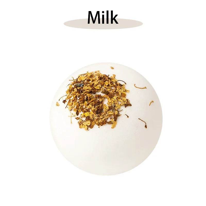 17 styles Shower Bath Salt Ball Dried Flower Ease Tension Natural Essential Oil Bubble Bouncy Explosion Bath Ball Clean Bathtub - Sleep Galleria