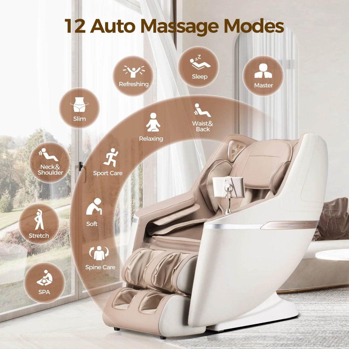 2 Year Warranty 4D SL Airbag Zero Gravity full body Massage Chair Home 3D Office Foot Roller Shiatsu Office Chair Massage Sofa - Sleep Galleria