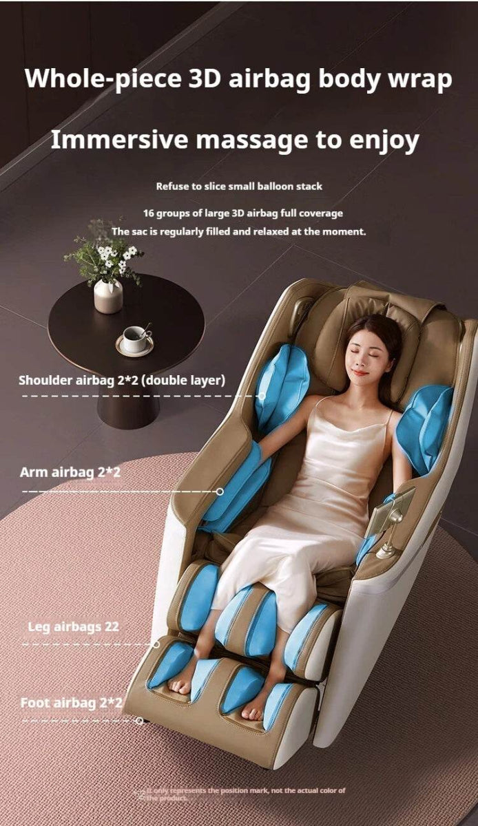 2 Year Warranty 4D SL Airbag Zero Gravity full body Massage Chair Home 3D Office Foot Roller Shiatsu Office Chair Massage Sofa - Sleep Galleria