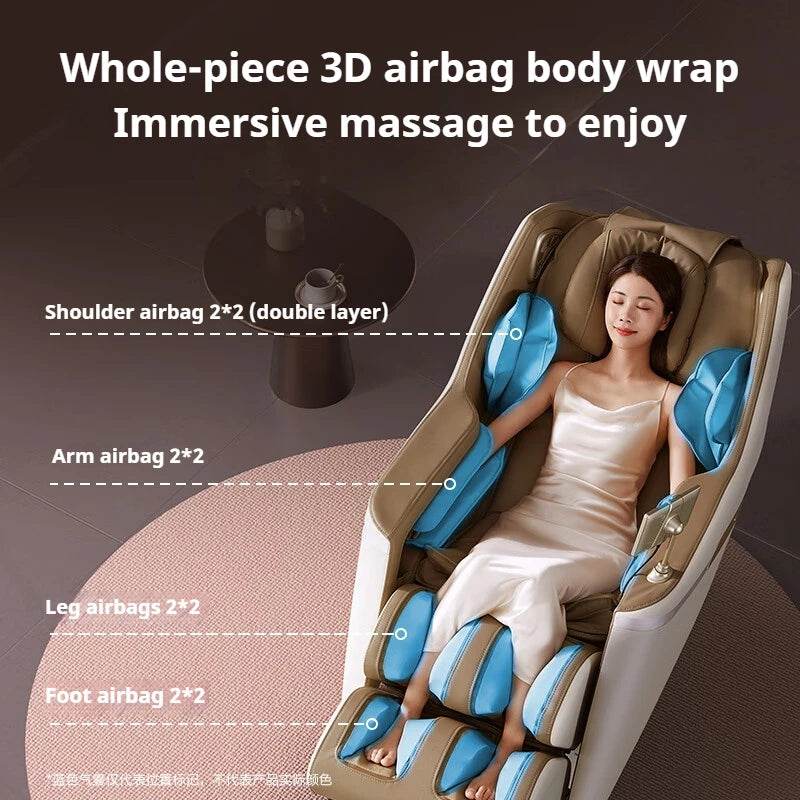 2 Year Warranty 4D SL Airbag Zero Gravity full body Massage Chair Home 3D Office Foot Roller Shiatsu Office Chair Massage Sofa - Sleep Galleria