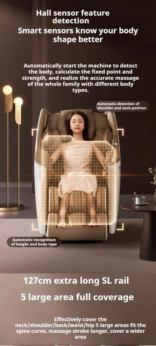 2 Year Warranty 4D SL Airbag Zero Gravity full body Massage Chair Home 3D Office Foot Roller Shiatsu Office Chair Massage Sofa - Sleep Galleria