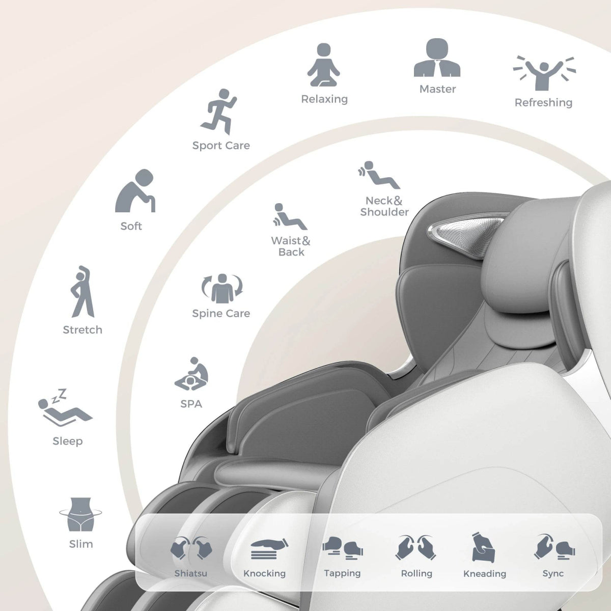 2 Year Warranty 4D SL Airbag Zero Gravity full body Massage Chair Home 3D Office Foot Roller Shiatsu Office Chair Massage Sofa - Sleep Galleria