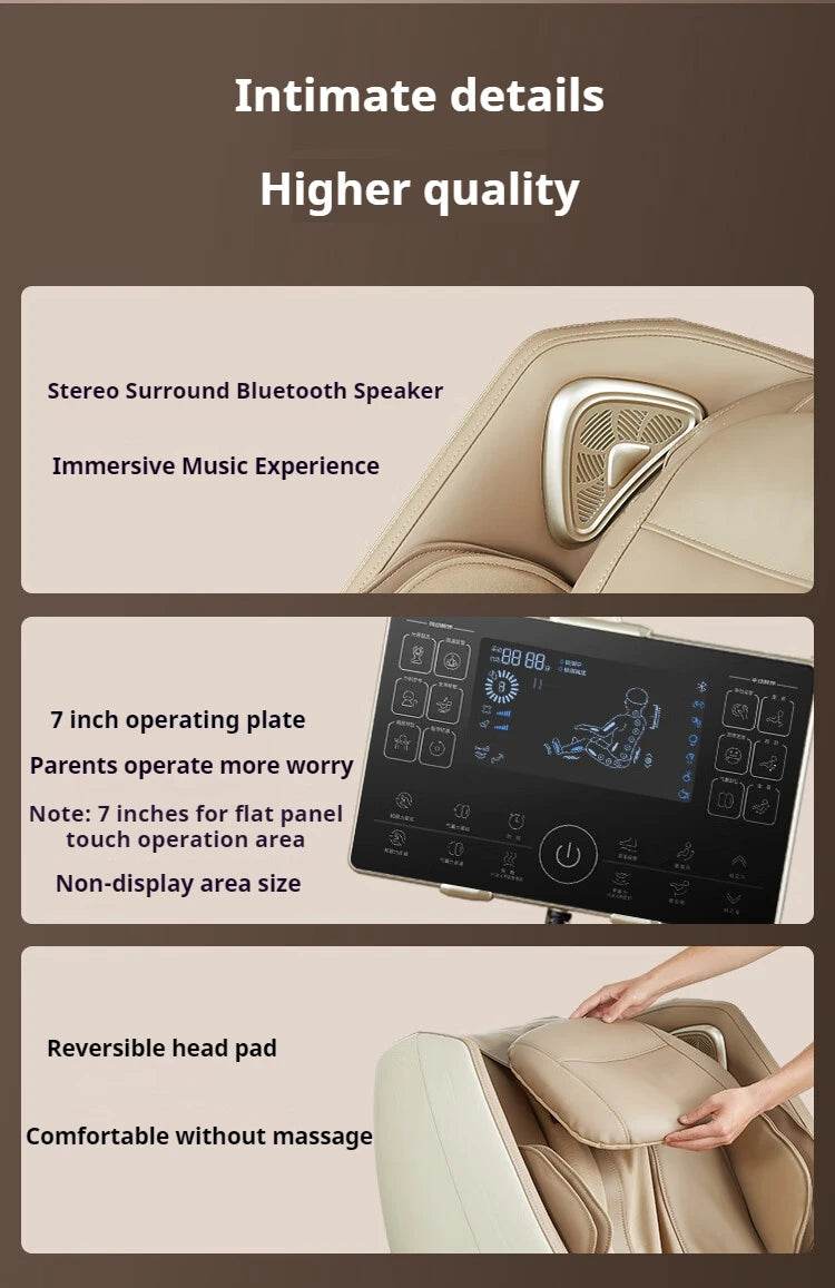 2 Year Warranty 4D SL Airbag Zero Gravity full body Massage Chair Home 3D Office Foot Roller Shiatsu Office Chair Massage Sofa - Sleep Galleria