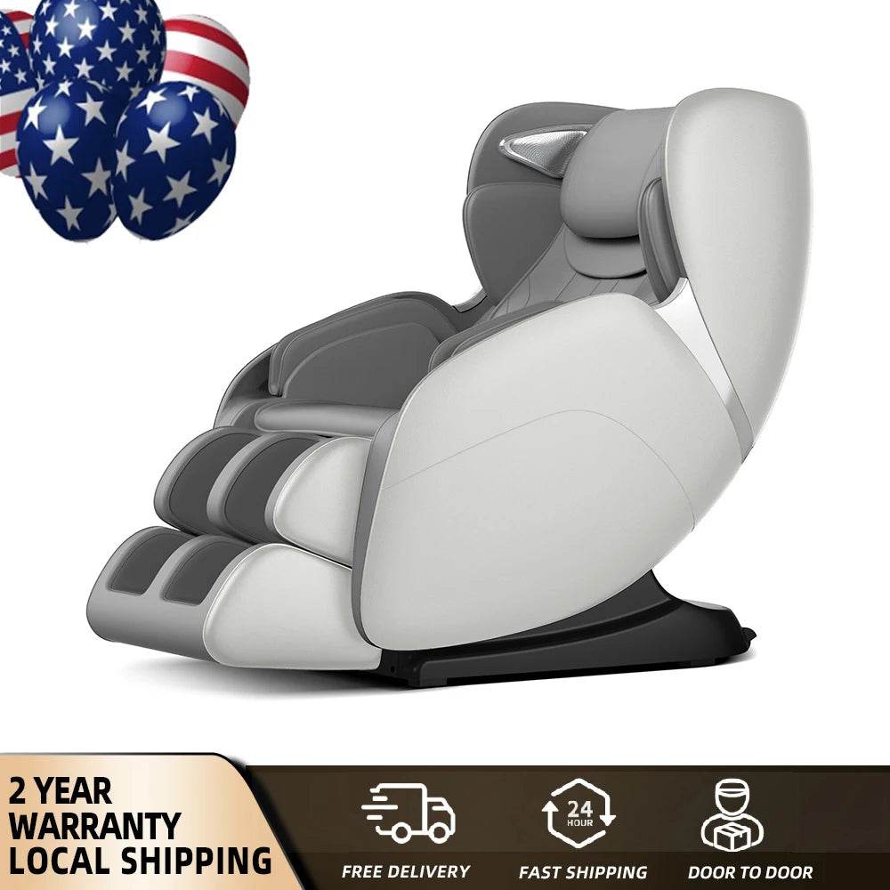 2 Year Warranty 4D SL Airbag Zero Gravity full body Massage Chair Home 3D Office Foot Roller Shiatsu Office Chair Massage Sofa - Sleep Galleria