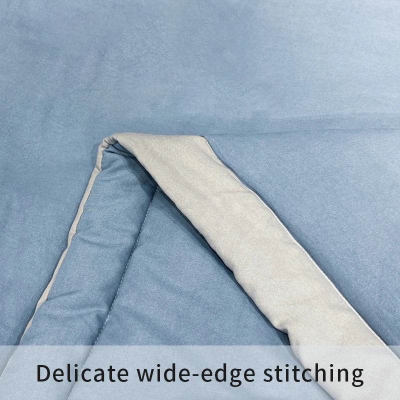 2025 new Japanese polyester cotton quilted summer quilt skin-friendly washable light luxury style solid color lightweight - Sleep Galleria