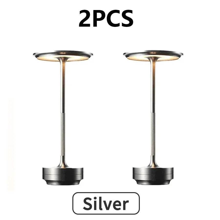 2PCS Rechargeable Wireless Table Lamp for Bedroom, Rechargeable, Touch Lamp, Camping Candle, Creative, USB-C, Desk Lamp - Sleep Galleria
