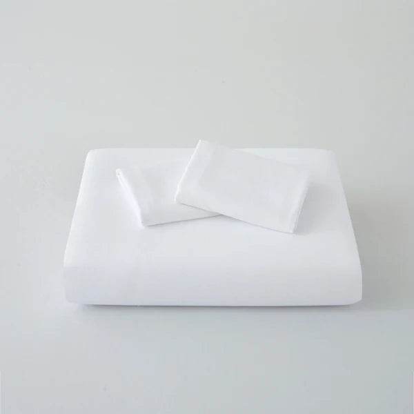 3 Pieces Solid Color Bedding Set with 1 Duvet Cover and 2 Pillow Shams, Comforter Not Included (King Size, White) - Sleep Galleria