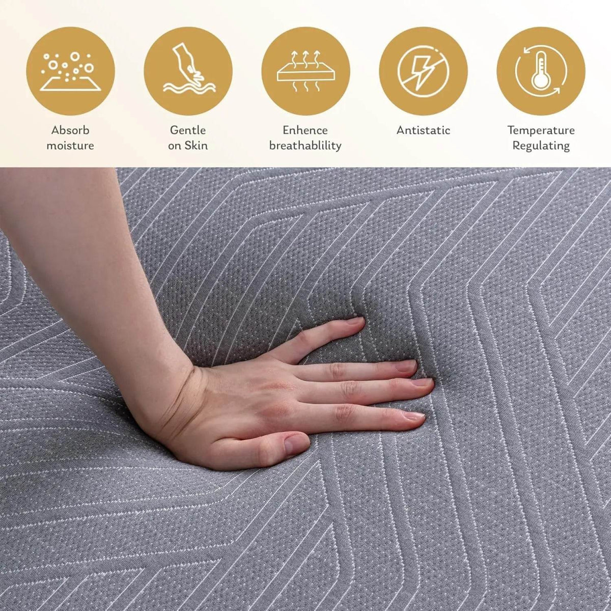 5/6/8/10/12 Inch Mattress, Copper Gel Cooling Memory Foam Mattress for Back Pain Relief,Therapeutic Double Matress Bed - Omega Lifestyles
