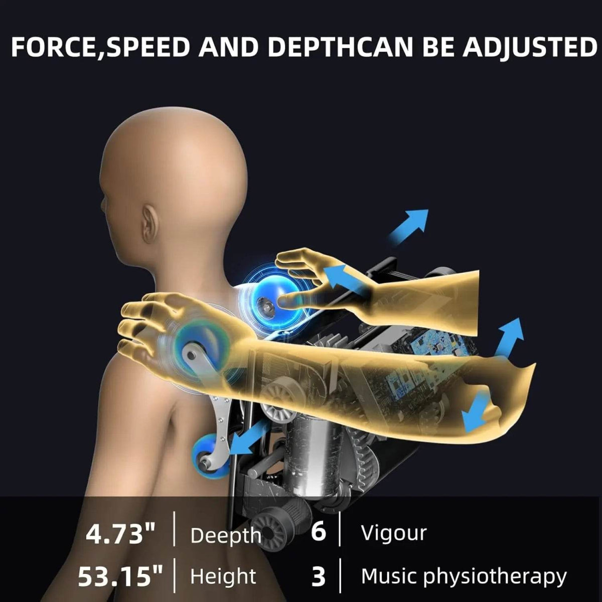 5D Massage Chair Yoga Stretch Zero Gravity Massage Chairs Automatic Calfrest Extension Calf Kneading Full Body Relaxation Gits - Sleep Galleria