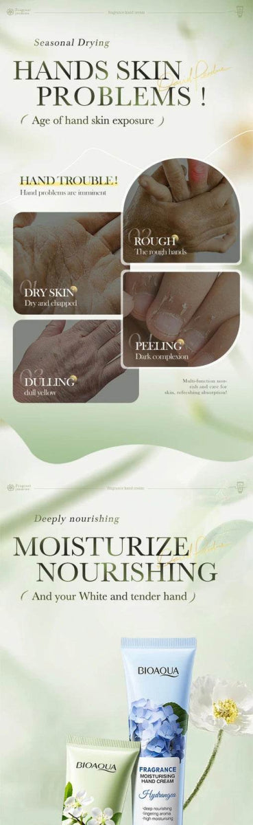 75g BIOAQUA Lavender Sakura Moisturizing Hand Cream Jasmine Moisturizing Nourishing Hydrating Hands Moisturizer Skin Care - Sleep Galleria