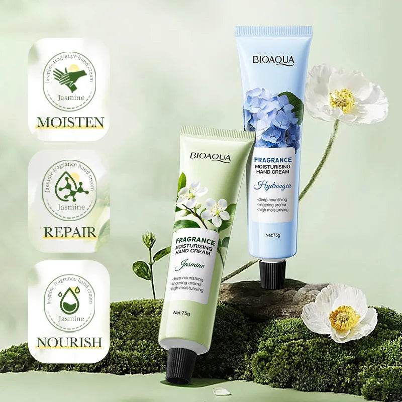 75g BIOAQUA Lavender Sakura Moisturizing Hand Cream Jasmine Moisturizing Nourishing Hydrating Hands Moisturizer Skin Care - Sleep Galleria