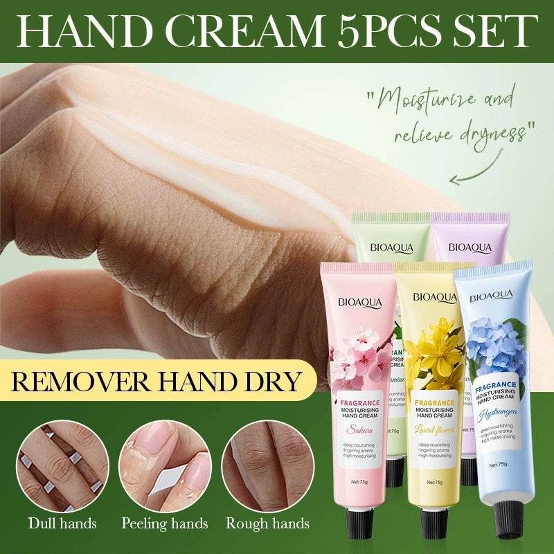 75g BIOAQUA Lavender Sakura Moisturizing Hand Cream Jasmine Moisturizing Nourishing Hydrating Hands Moisturizer Skin Care - Sleep Galleria