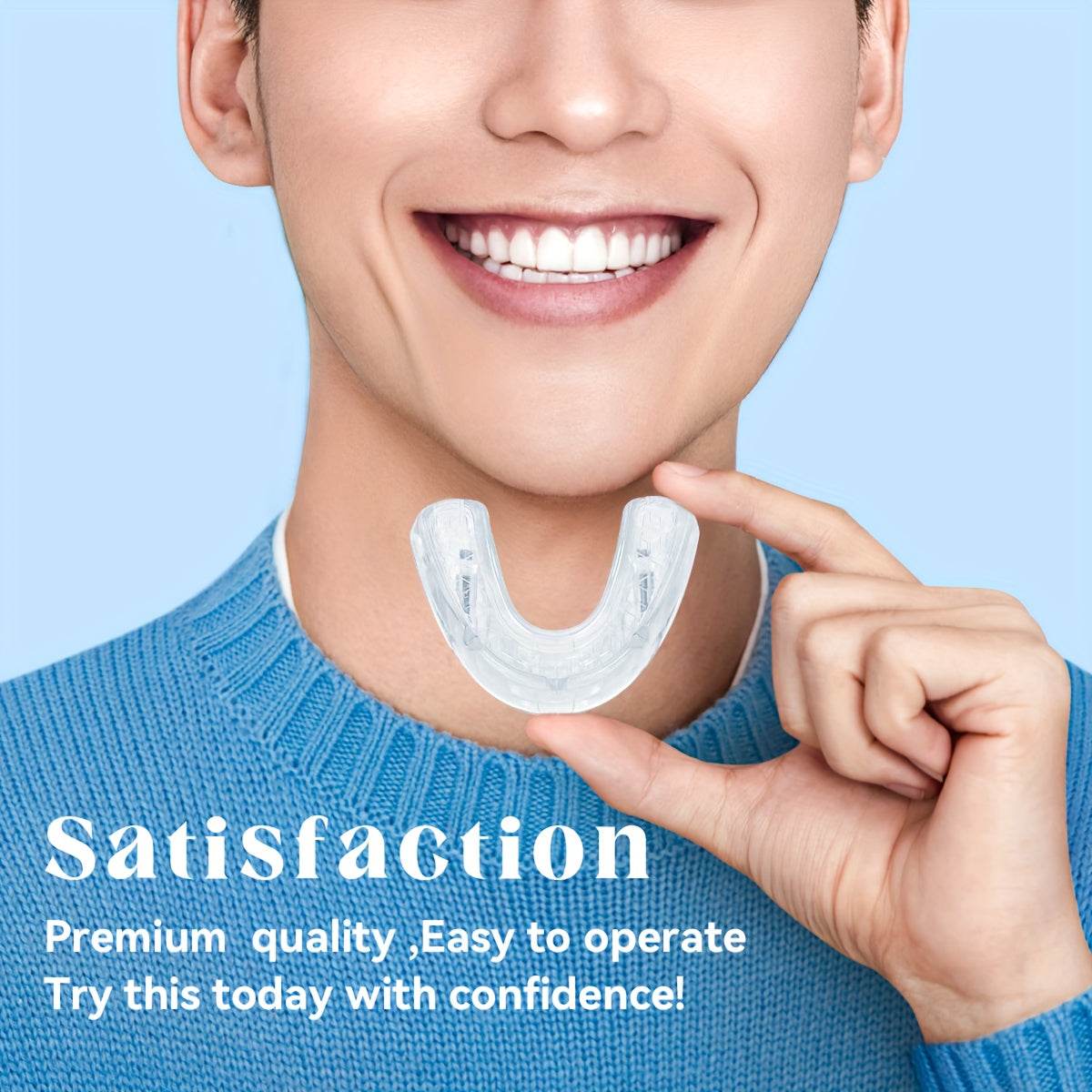 Anti Snoring Oral Protective Gear Bruxism Mouth Guard Adjustable Suitable for Bruxism and Sleep Apnea Snoring Cessation Device - Omega Lifestyles