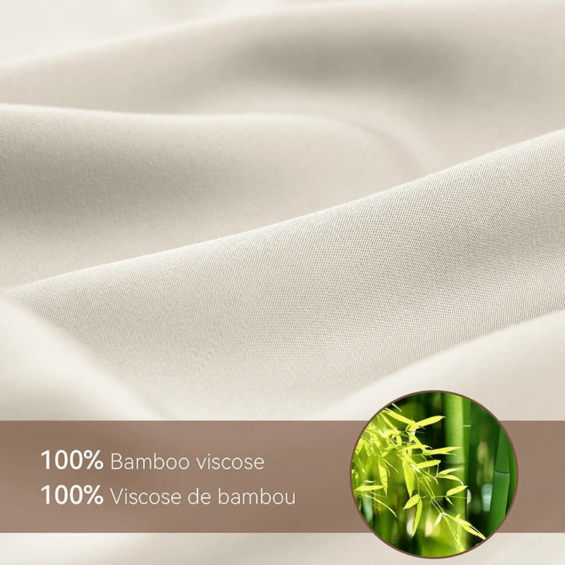 Bamboo Sheets 100% Bamboo Viscose Derived from Bamboo 3/4 - Piece Bed Sheet Set Silky Soft Cooling Deep Pocket Up to 16" - Sleep Galleria - Sleep Galleria