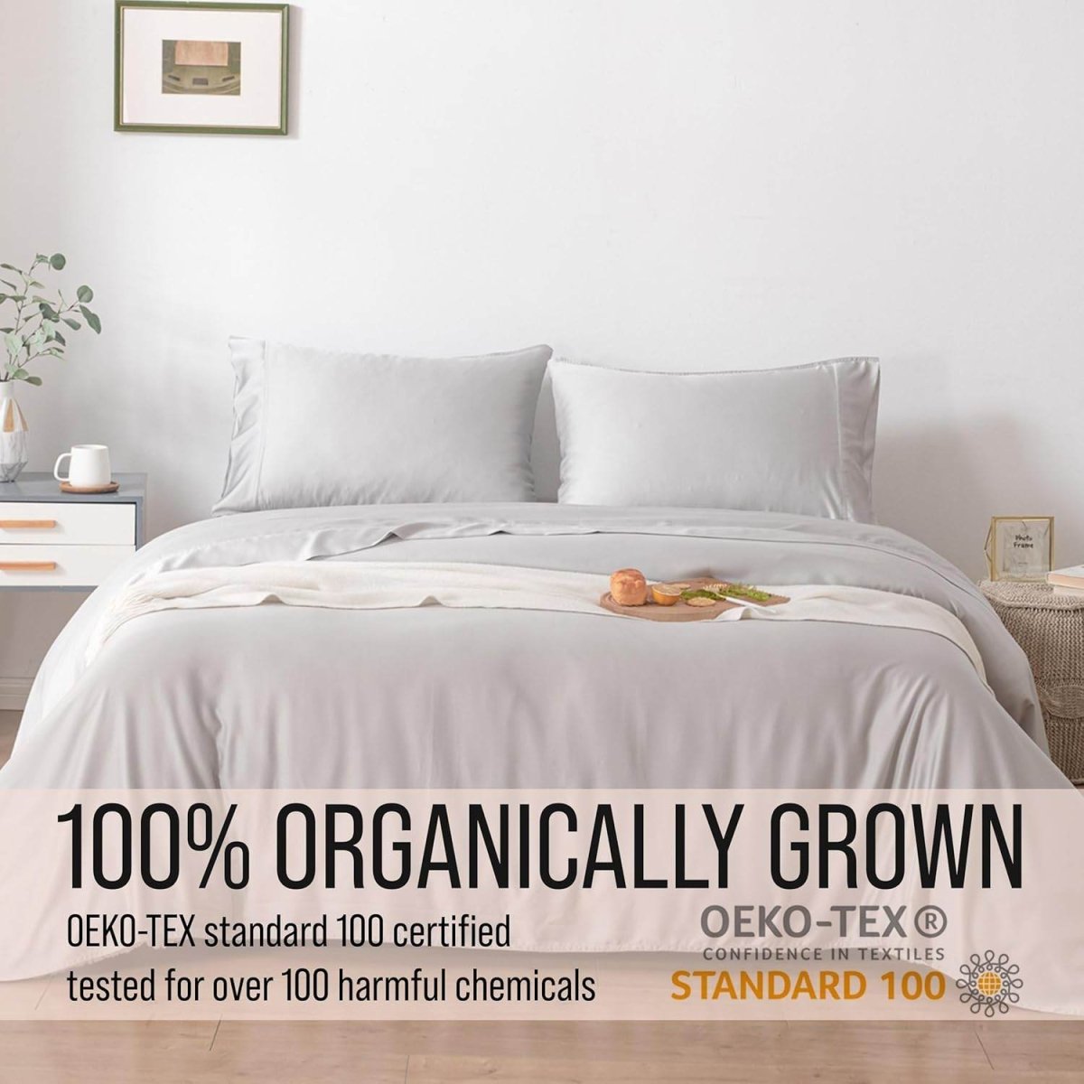 Bella Coterie Luxury Bamboo Viscose Split King Size Sheet Set | 100% Organically Grown | Ultra Soft | Cooling For Hot Sleepers - Sleep Galleria