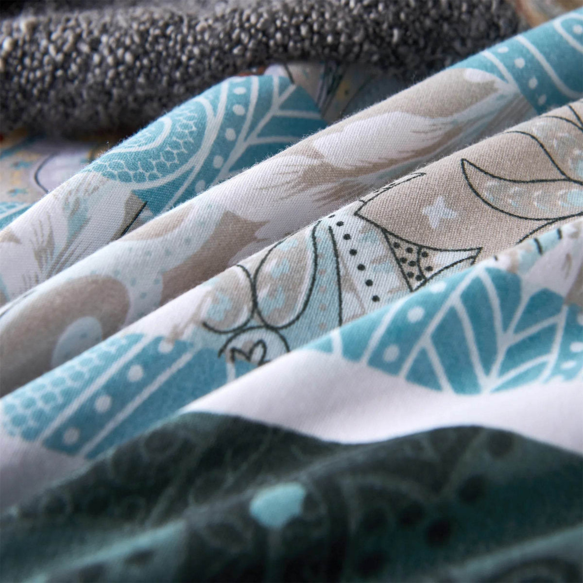 Bohemian Style Bed Sheets Three Piece Blue Colored Bohemian Indian Mandala Bedding Set Exotic Bohemian Style Quilt Cover - Sleep Galleria