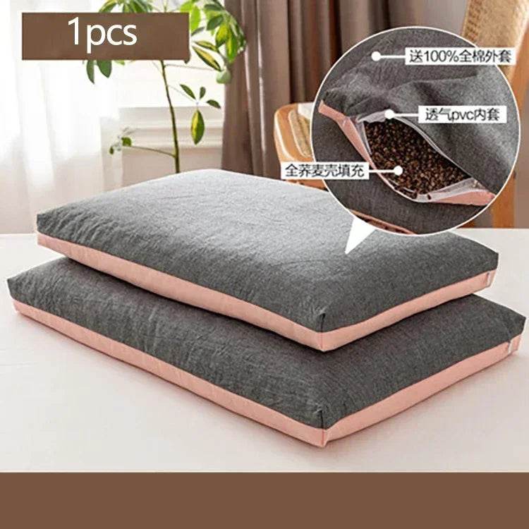 Buckwheat Pillows 100% Organic Coarse Cloth Package Organic Buckwheat Hulls Natural Cooling Technology and Relieve Cervical Pain - Sleep Galleria