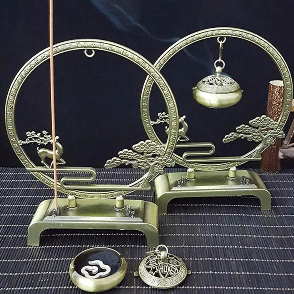 Cone Incense Burner Coil Incense Censer Metal Meditation Tool Zen Decor Desktop Ornament For Home Bedroom Teahouse Yoga Spa - Sleep Galleria