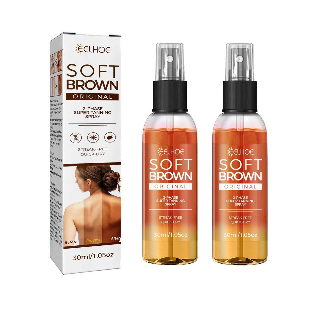 EELHOE Dark Skin Spray Quickly Self Tanning Auxiliary Agent Natural Extract Ingredients Gentle Body Essential Oil Beach Supplies - Sleep Galleria