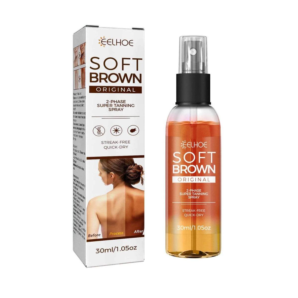 EELHOE Dark Skin Spray Quickly Self Tanning Auxiliary Agent Natural Extract Ingredients Gentle Body Essential Oil Beach Supplies - Sleep Galleria