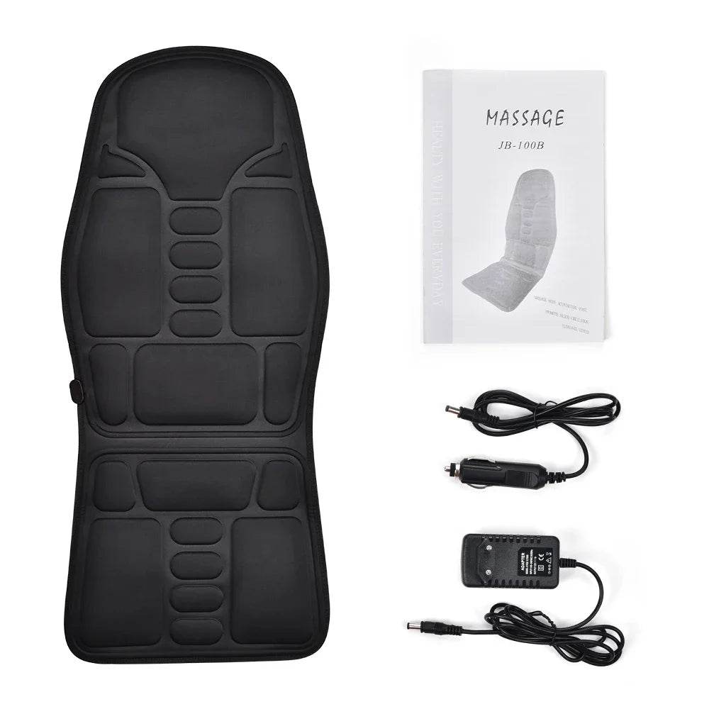 Electric Heating Back Waist Massager Shoulder Back Vibration Massage Cushion Mat for Chair Sofa Car Office Home Back Massage Pad - Omega Lifestyles