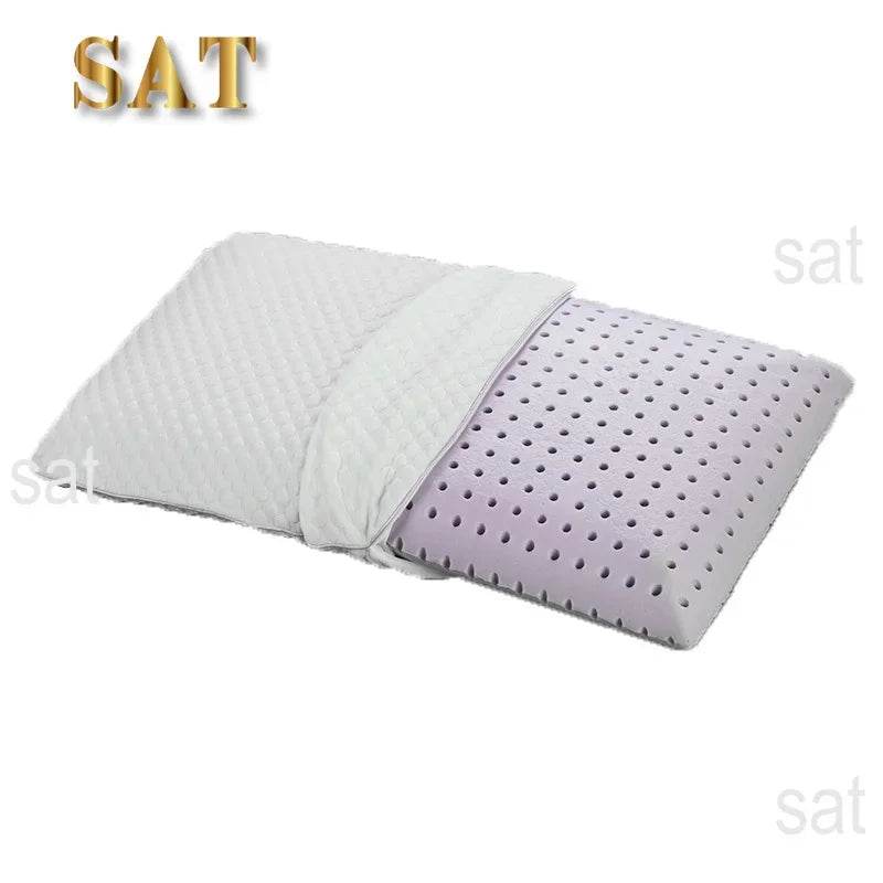 -Factory Price Bedroom memory foam mold pillow with Breathable holes Lavender Charcoal Memory Foam Pillow - Sleep Galleria