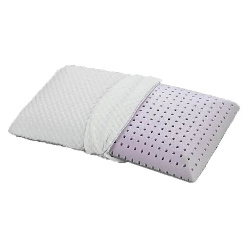 -Factory Price Bedroom memory foam mold pillow with Breathable holes Lavender Charcoal Memory Foam Pillow - Sleep Galleria