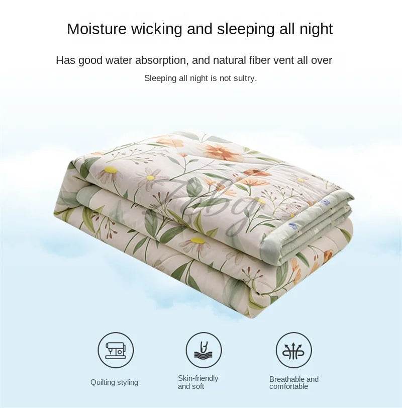 Fashion Skin-friendly Summer Cool Blanket Comfortable Lightweight Air Condition Comforter Machine Washable Quilt for Adults Kid - Sleep Galleria