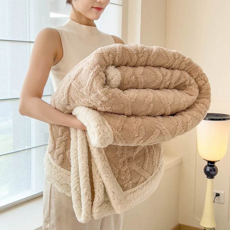 Fleece Blanket Super Soft Cozy Throw Blankek Lightweight Fuzzy Textured Flaneel Blanket Warm Plush Throws for Couch Soft Bed - Sleep Galleria