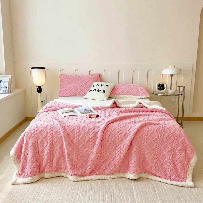 Fleece Blanket Super Soft Cozy Throw Blankek Lightweight Fuzzy Textured Flaneel Blanket Warm Plush Throws for Couch Soft Bed - Sleep Galleria