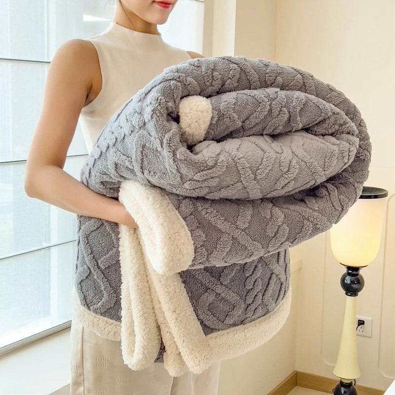Fleece Blanket Super Soft Cozy Throw Blankek Lightweight Fuzzy Textured Flaneel Blanket Warm Plush Throws for Couch Soft Bed - Sleep Galleria