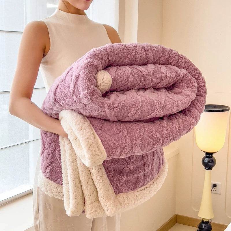 Fleece Blanket Super Soft Cozy Throw Blankek Lightweight Fuzzy Textured Flaneel Blanket Warm Plush Throws for Couch Soft Bed - Sleep Galleria