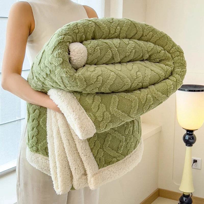 Fleece Blanket Super Soft Cozy Throw Blankek Lightweight Fuzzy Textured Flaneel Blanket Warm Plush Throws for Couch Soft Bed - Sleep Galleria