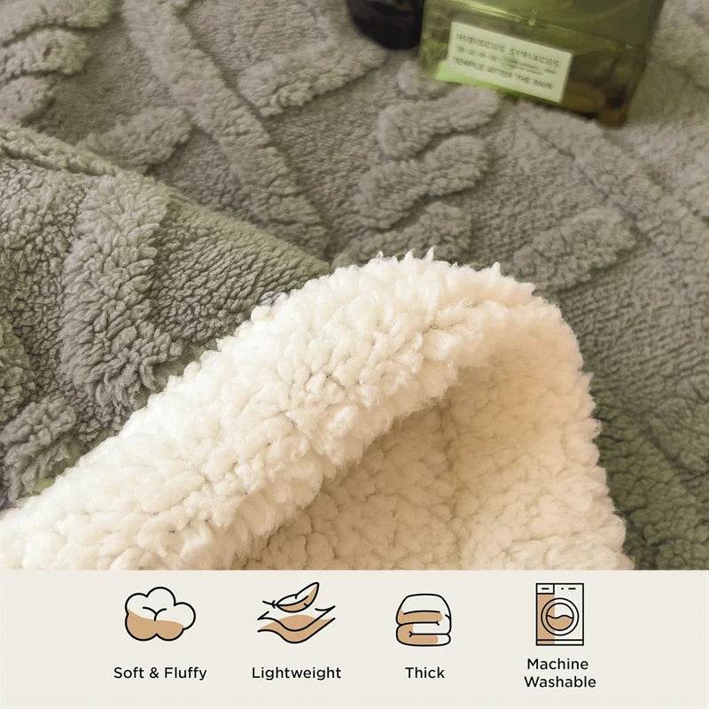 Fleece Blanket Super Soft Cozy Throw Blankek Lightweight Fuzzy Textured Flaneel Blanket Warm Plush Throws for Couch Soft Bed - Sleep Galleria