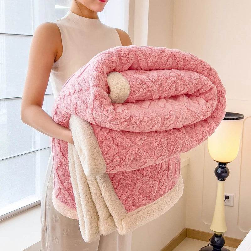 Fleece Blanket Super Soft Cozy Throw Blankek Lightweight Fuzzy Textured Flaneel Blanket Warm Plush Throws for Couch Soft Bed - Sleep Galleria