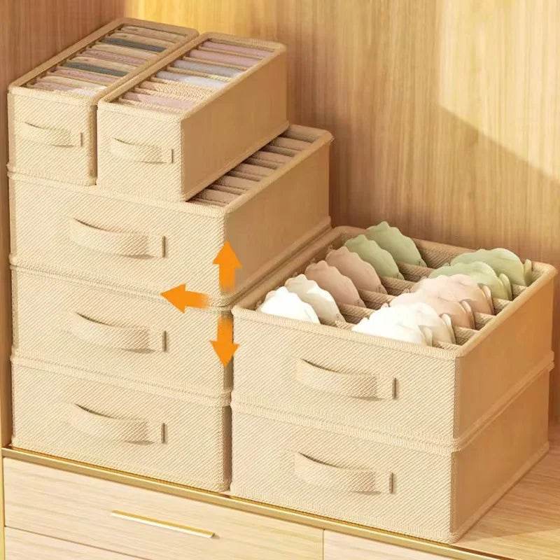 Foldable Underwear Organizer Cabinets Drawer Underwear Storage Box Hard Bra Socks Organizer Closet Clothes Storage Organizers - Sleep Galleria