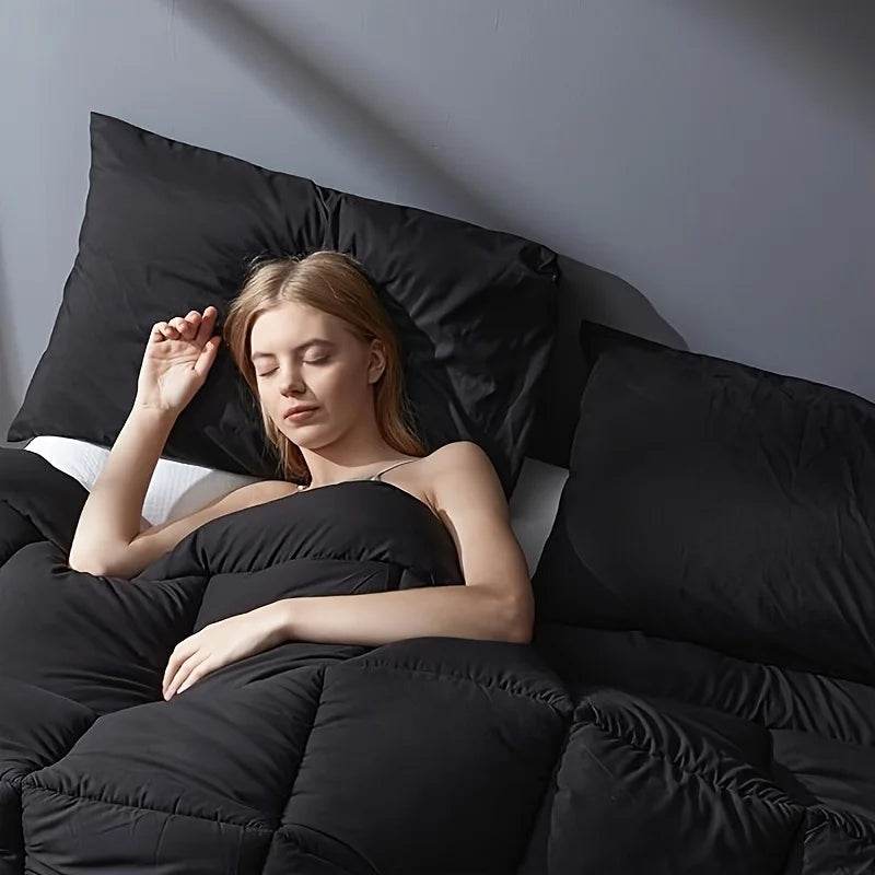 Full Size Bed Comforter Set Soft Breathable All Seasons Bedding with 2/3 pcs,1 Comforter And 1/2 Pillow Shams Machine Washable - Sleep Galleria