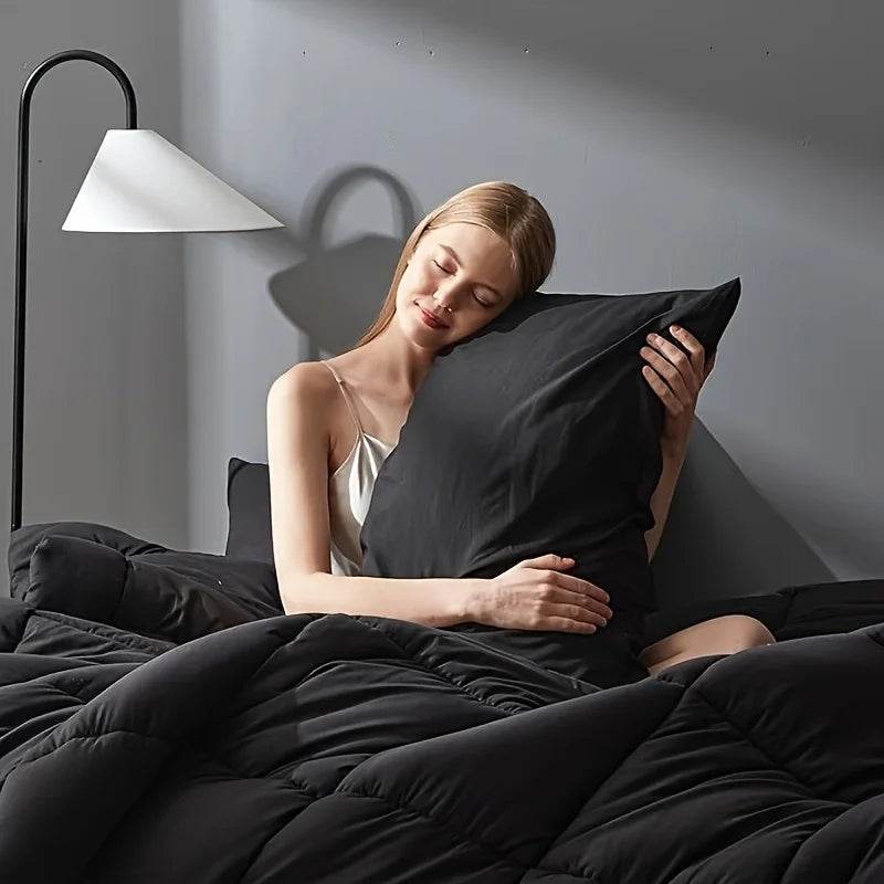 Full Size Bed Comforter Set Soft Breathable All Seasons Bedding with 2/3 pcs,1 Comforter And 1/2 Pillow Shams Machine Washable - Sleep Galleria