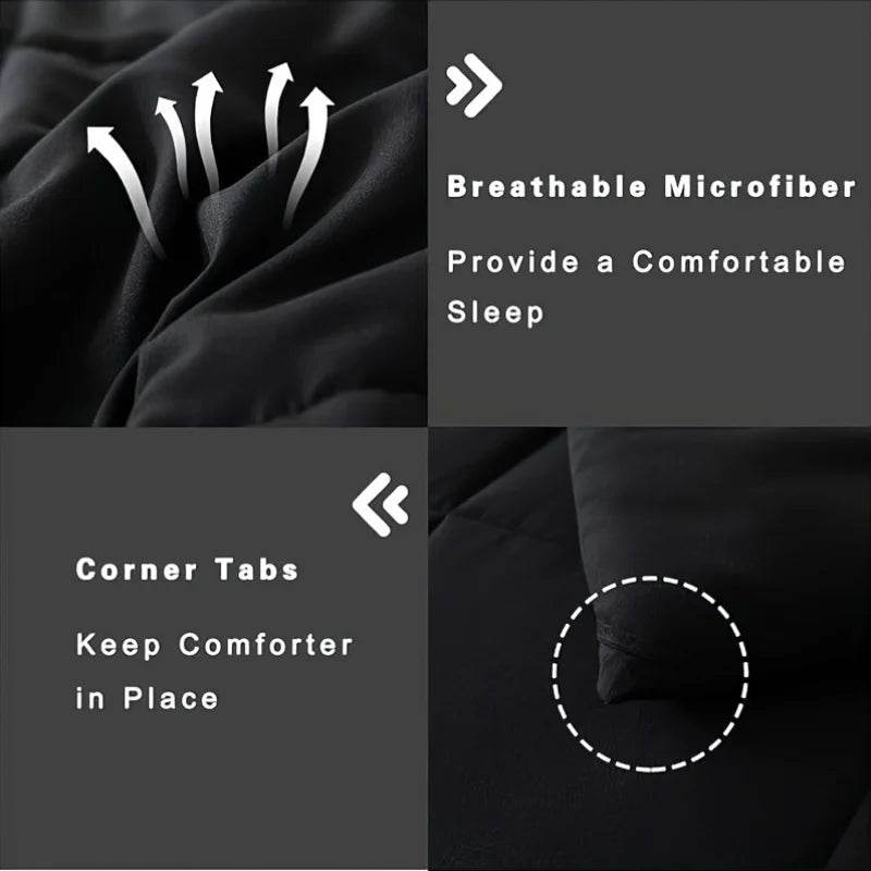 Full Size Bed Comforter Set Soft Breathable All Seasons Bedding with 2/3 pcs,1 Comforter And 1/2 Pillow Shams Machine Washable - Sleep Galleria