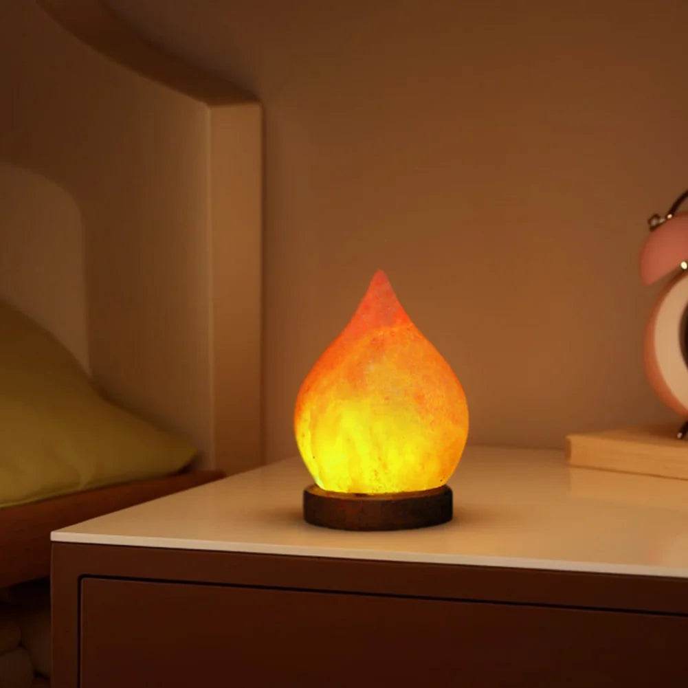 Himalayan Crystal Salt Rock Lamp with Base - Sleep Galleria