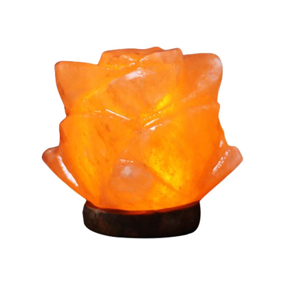 Himalayan Crystal Salt Rock Lamp with Base - Sleep Galleria