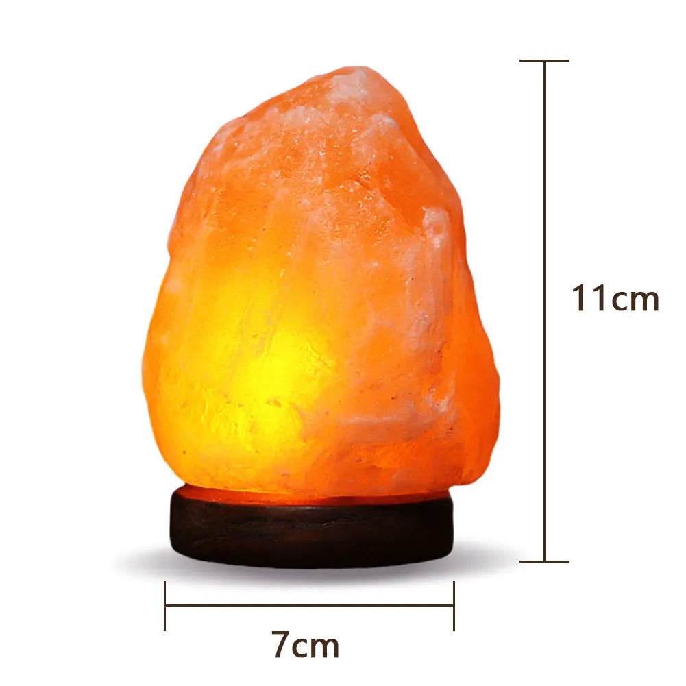 Himalayan Salt Lamp LED Night Light with Base Crystal Salt Rock Lamp LED Atmosphere Lamp Home Bedroom Decoration - Sleep Galleria