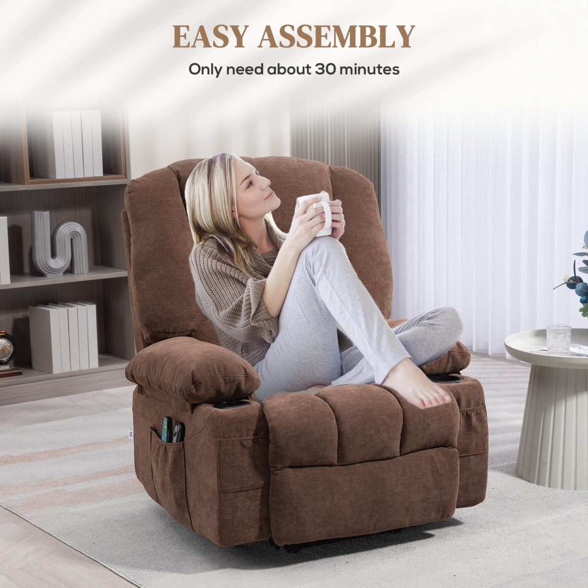 HOMCOM Power Lift Recliner Chair - Sleep Galleria
